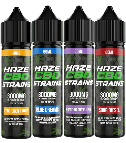 HAZE CBD STRAINS 3000MG 60ML